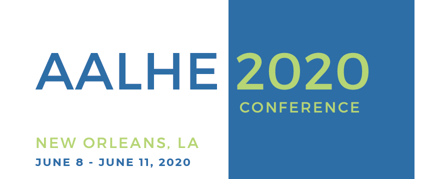 AALHE 2020 logo AALHE 2020 logo